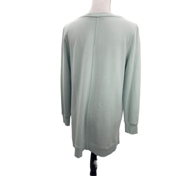 Soft surroundings long sleeve baby blue v neck - Picture 6 of 14